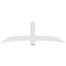 Ekena Millwork Bellingham Architectural Grade PVC Gable Bracket, 84"W x 28"H x 6"D x 6"F, 8/12 Pitch GBP084X28X0606BEL00 - alternate 4